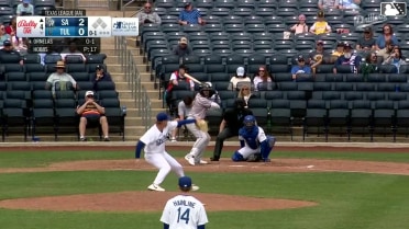 Tirso Ornelas homers (3) on a fly ball to right field.