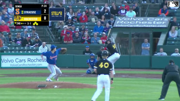 Riley Adams walks. Seaver King scores. Joey Wiemer to 3rd. Robert Hassell III to 2nd.