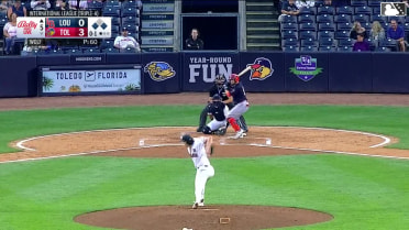 Garrett Hampson singles on a line drive to center fielder James Outman. Dominic Fletcher scores. P.J. Higgins to 2nd.