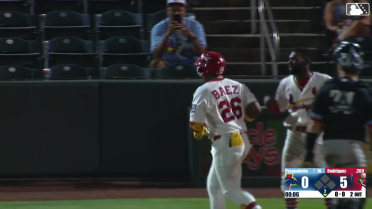 Jesús Báez's fourth consecutive game with a homer