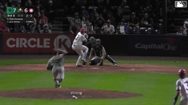 JoJo Parker doubles (1) on a ground ball to right fielder Cam Maldonado. Jaxson West scores.