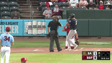 Tirso Ornelas crushes his 12th homer of the year