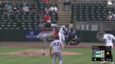 Heston Kjerstad singles on a ground ball to right fielder Jake Cave. Heston Kjerstad to 2nd.