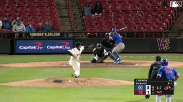 Yerlin Rodriguez In play, run(s) to Leonel Espinoza