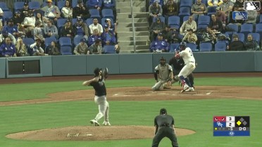 Mairoshendrick Martinus reaches on a fielder's choice, fielded by second baseman Bradley Frye. Jose D. Hernandez scores.