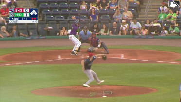Andy Perez singles on a sharp line drive to left fielder Nick Lucky. Braylen Wimmer scores. Mike Antico scores. GJ Hill to 2nd.