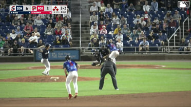 Brooks Brannon hit by pitch. Franklin Arias scores. Will Turner to 3rd. Miguel Bleis to 2nd.
