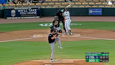 Conor Essenburg homers (12) on a fly ball to left center field.