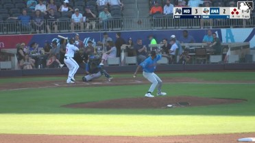 Anderdson Rojas singles on a line drive to left fielder Cameron Leary. Gavin Conticello scores. Jansel Luis to 3rd. Druw Jones to 2nd.