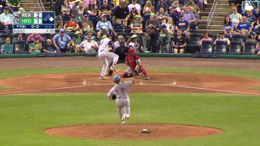 Zach Kokoska doubles (15) on a line drive to right fielder Bryson Ware. Dyan Jorge scores.