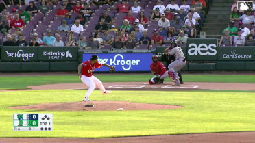 Yasser Mercedes homers (7) on a fly ball to left field.
