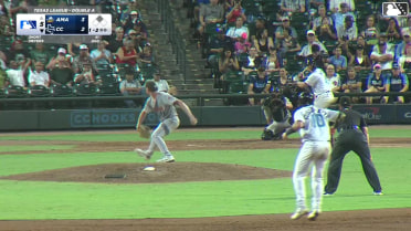 Jake Meyers reaches on a throwing error by third baseman Jansel Luis. Garret Guillemette scores. Jake Meyers to 2nd.