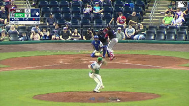 Sabin Ceballos homers (2) on a fly ball to left center field. Bo Davidson scores.