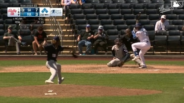Sean McLain hit by pitch. Chris Newell scores. Griffin Lockwood-Powell to 3rd. Joe Vetrano to 2nd.