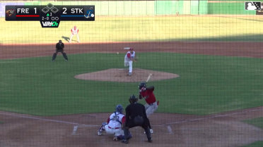 Ashly Andujar doubles (5) on a ground ball to left fielder Breyson Guedez. Yeiker Reyes scores.