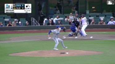 Travis d'Arnaud singles on a ground ball to right fielder Kameron Misner. Nelson Rada scores.