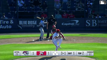 Corey Collins homers (8) on a fly ball to right center field.