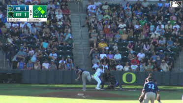 Carlos Gutierrez doubles (16) on a ground ball to left fielder José Mejía. Isaiah Barkett scores. Jose Astudillo scores.
