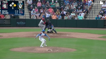 Jordan Williams homers (6) on a fly ball to right center field. Elian Soto scores.