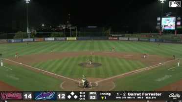 Garret Forrester homers (6) on a fly ball to left field.