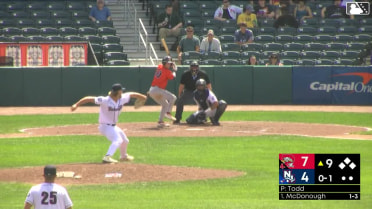 Tyler McDonough homers (6) on a fly ball to right field.