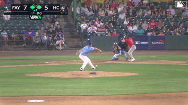Walker Janek doubles (1) on a fly ball to center fielder Jose Pirela. Anthony Huezo scores. Kevin Alvarez to 3rd.