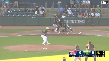 Luis Lara singles on a ground ball to right fielder José Azocar. Jett Williams scores. Luke Adams to 3rd.