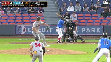 Cameron Barstad singles on a line drive to right fielder Shalin Polanco. Jose Devers scores.