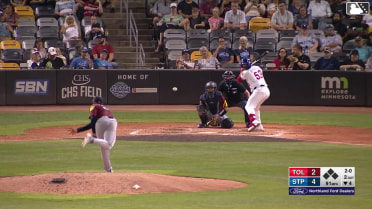 David Bañuelos homers (6) on a line drive to left center field.