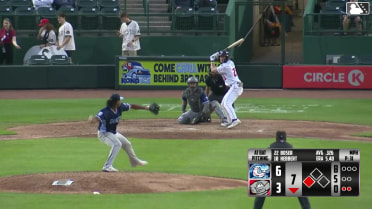 Bobby Boser singles on a line drive to right fielder Patrick Lee. Rodney Green Jr. scores.