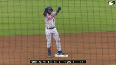 Ronald Hernandez hits an RBI double