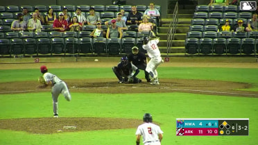 Josh Hood homers (13) on a fly ball to left field. Sammy Siani scores.