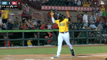 Eduardo Valencia's first home run of the season