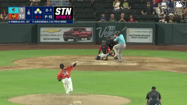 Pascanel Ferreras singles on a ground ball to left fielder Johnathan Rodríguez. Raynel Delgado scores.