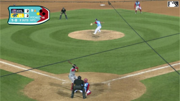 Yoeilin Cespedes triples (1) on a fly ball to right fielder Joel Dragoo. Mason White scores.