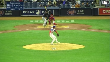 Milan Tolentino homers (2) on a fly ball to right center field.