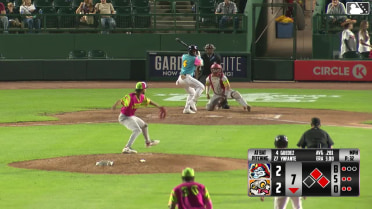 Breyson Guedez homers (2) on a fly ball to right field. C.J. Pittaro scores. Logan Sauve scores.