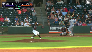 Ryan Burrowes strikes out swinging.