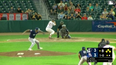 Michael Arias In play, run(s) to Jorge Burgos