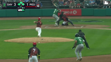 Jacob Friend out on a sacrifice fly to right fielder Jose Cordoba. Ariel Almonte scores.