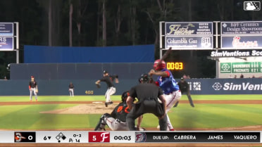 Jordan Williams homers (8) on a line drive to right field. Cashel Dugger scores.