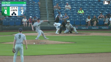 Luke Pelzer homers (3) on a fly ball to right field.