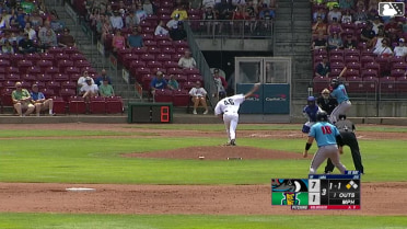 Wilfredo Lara doubles (11) on a sharp fly ball to center fielder Yasser Mercedes. Jacob Jenkins-Cowart scores. Wilson Weber scores. Cam Clayton to 3rd.