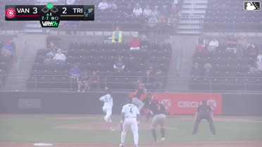 Brennan Orf doubles (2) on a line drive to right fielder Randy De Jesus. Manuel Beltre scores.