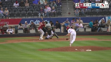 Marcus Lee Sang homers (1) on a line drive to right center field. Ian Moller scores. Corey Joyce scores.