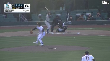 Cavan Biggio walks. CJ Alexander scores. Collin Price to 2nd. Wild pitch by pitcher Houston Harding.