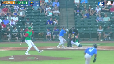Cole Conn singles on a ground ball to left fielder Spencer Nivens. Leo De Vries scores.