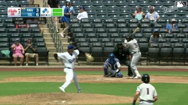 Jorge Alfaro singles on a ground ball to center fielder Mike Sirota. Sam Kulasingam scores. Carson Roccaforte scores.