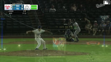 Canyon Brown strikes out swinging.