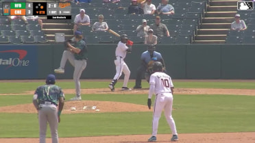 Thomas Sosa homers (10) on a fly ball to right center field. Aron Estrada scores.